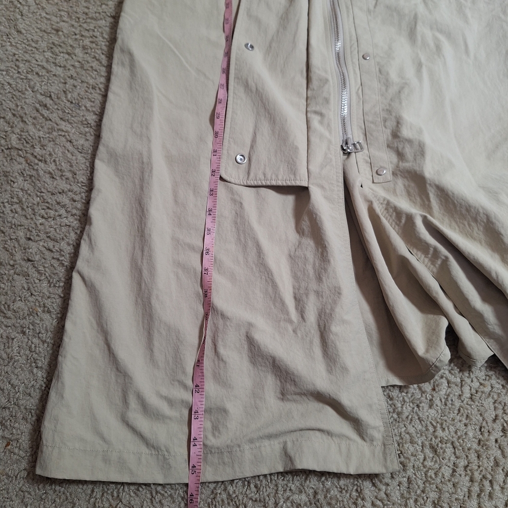 Everlane The Mac Coat Women Tan Khaki Snap Front Trench Long Jacket Size Medium - Picture 9 of 9